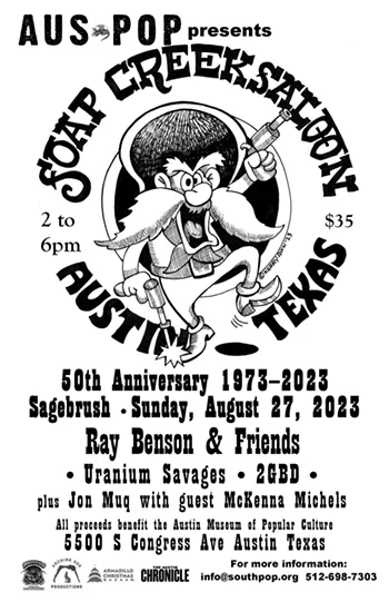 Image: Soap Creek Saloon Reunion w/ Ray Benson & Friends, Uranium Savages, TG BAD, Jon Muq & McKenna Michels