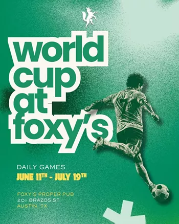 Image: Soccer Watch Party at Foxy's Proper Pub | Daily Games June 11 - July 19