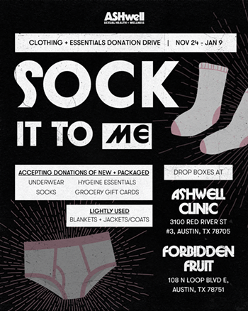 Image: Sock It To Me: A Winter Clothing Donation Drive for ASHwell