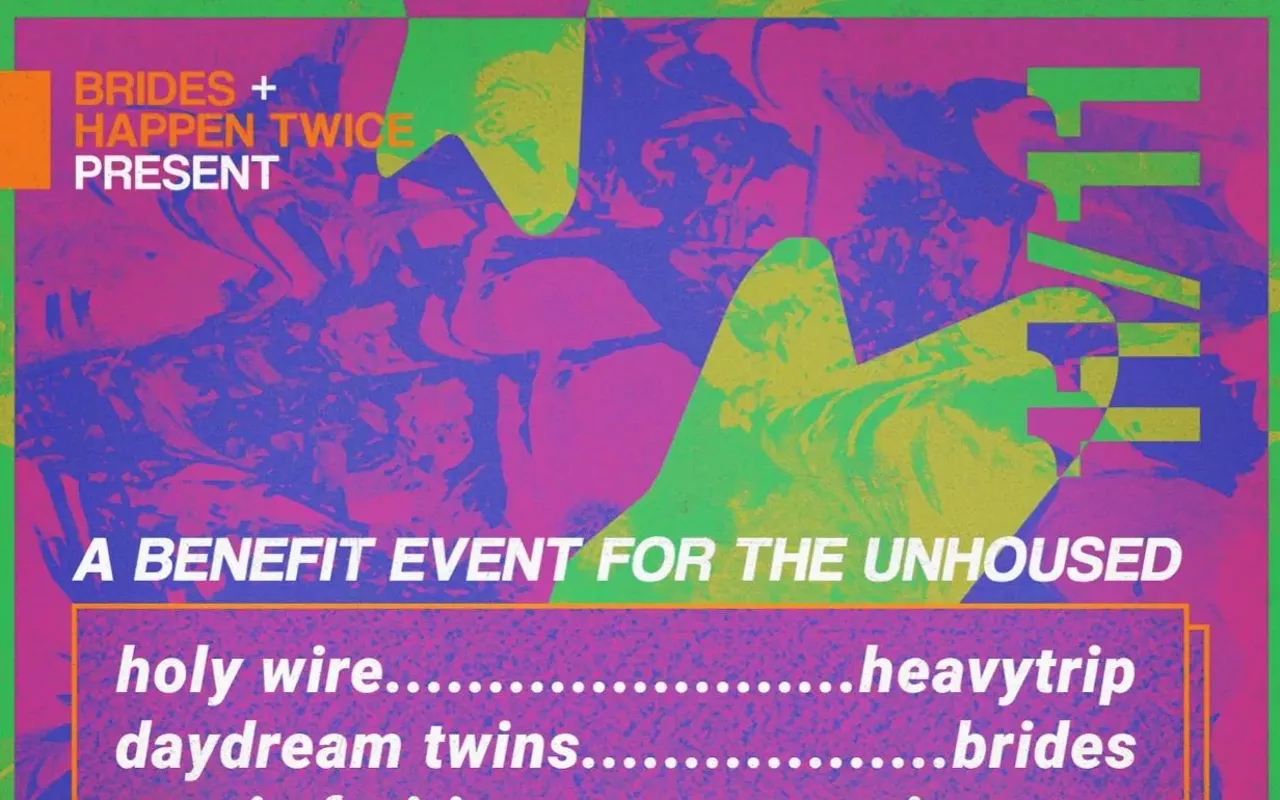 Image: Street Forum Mutual Aid benefit event w/ Holy Wire, Heavytrip, Daydream Twins, Brides, EXOTIC FRUITICA, Joey Tea, A Small Rock at the Speed of Sound, Dmitri