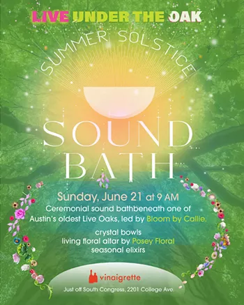 Image: Summer Solstice Sound Bath : Live Under the Oak