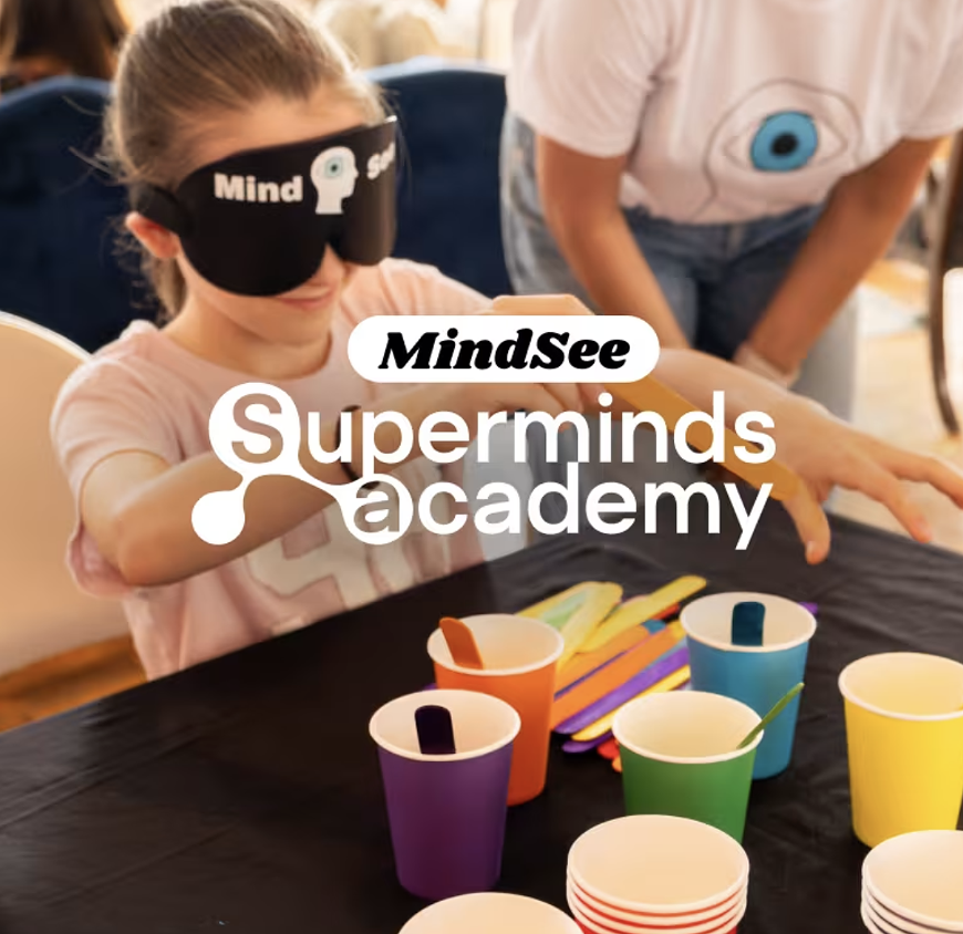 Superminds Academy by MindSee: The family challenge that trains blindfold perception and focus through games kids love