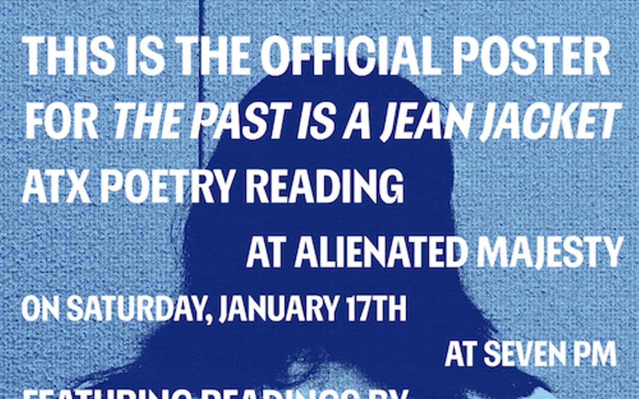 Image: the past is a jean jacket Poetry Reading