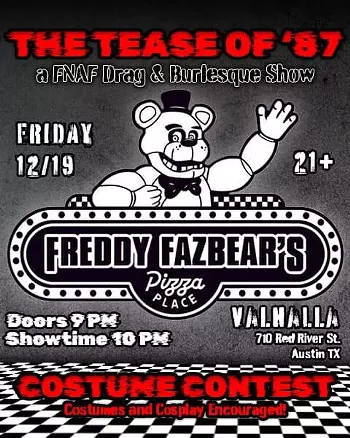 Image: The Tease of &lsquo;87: A FNAF Drag & Burlesque Show