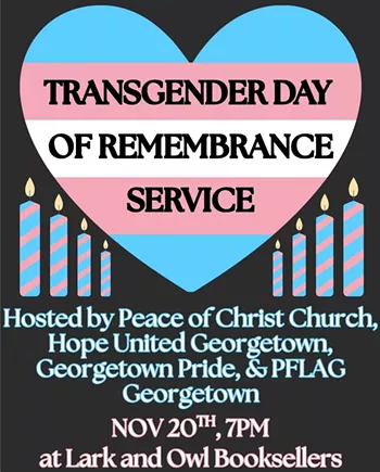 Image: Transgender Day of Remembrance Service