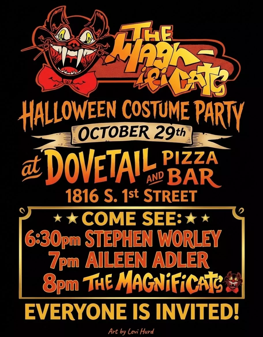 Poster for The Magnificats Halloween Party in Austin