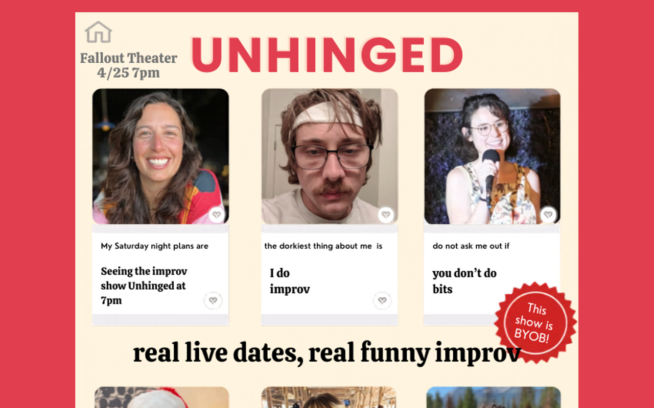 Image: Unhinged: Real blind dates, Real funny improv
