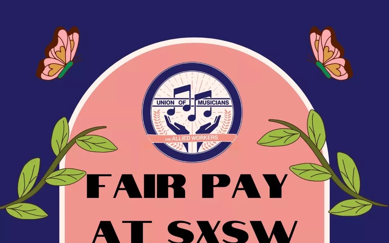 Image: Union of Musicians & Allied Workers Fair Pay at SXSW w/ Blvck Hippie, Divino Ni&ntilde;o, Enumclaw, La Neve, the Ophelias, Pleasure Venom, Ratboys, Sabrina Song
