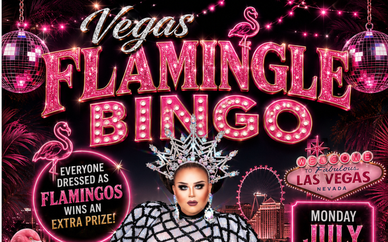 Image: Vegas Flamingle Drag Bingo at Hanovers Pflugerville