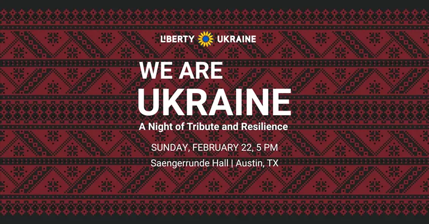 We Are Ukraine event flier