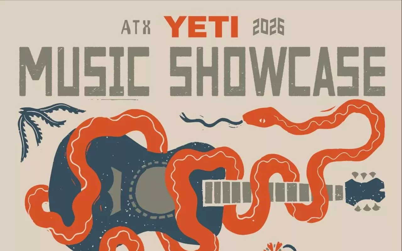 Image: YETI Music Showcase day two w/ Susannah Joffe (6:10pm), Esty (5:20pm), Deloyd Elze (4:20pm), Joshua Ray Walker (3:30pm), the Pink Stones (2:40pm), Grocery Bag (1:50pm), Raynes (1pm)